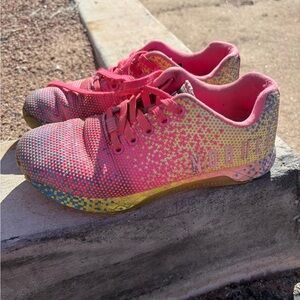 NOBULL Pink and Yellow Athletic Shoes